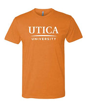 Load image into Gallery viewer, Utica University Text Exclusive Soft Shirt - Orange