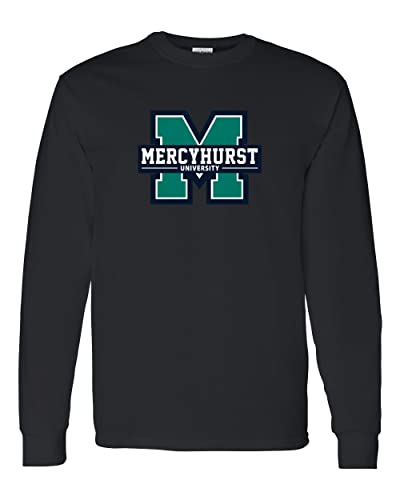 Mercyhurst University Full Color Long Sleeve T-Shirt - Black