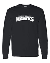 Load image into Gallery viewer, Hilbert College Hawks Long Sleeve Shirt - Black