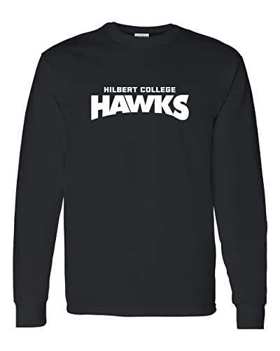Hilbert College Hawks Long Sleeve Shirt - Black