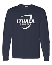 Load image into Gallery viewer, Ithaca College Bombers Long Sleeve Shirt - Navy
