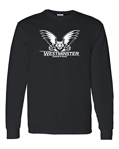 Westminster Griffins 1 Color Crewneck Sweatshirt - Black