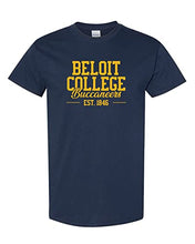 Load image into Gallery viewer, Beloit College Buccs T-Shirt - Navy