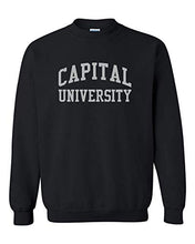 Load image into Gallery viewer, Capital University Crusaders Crewneck Sweatshirt - Black