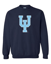 Load image into Gallery viewer, Upper Iowa University Pitchfork Crewneck Sweatshirt - Navy