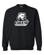 Load image into Gallery viewer, Drew University Stacked Logo Crewneck Sweatshirt - Black
