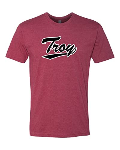 Troy University Scipt Soft Exclusive T-Shirt - Cardinal