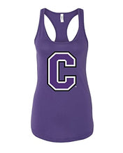 Load image into Gallery viewer, Cornell College C Ladies Tank Top - Purple Rush