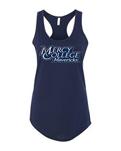 Load image into Gallery viewer, Mercy College Text Ladies Tank Top - Midnight Navy