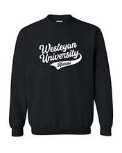 Load image into Gallery viewer, Wesleyan University Alumni Crewneck Sweatshirt - Black