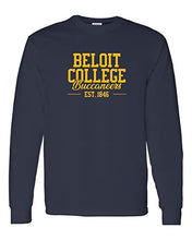 Load image into Gallery viewer, Beloit College Buccs Long Sleeve Shirt - Navy