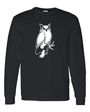 Load image into Gallery viewer, Keene State College Owl Long Sleeve Shirt - Black