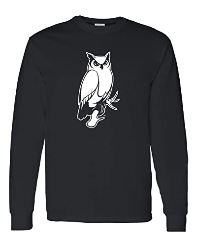 Keene State College Owl Long Sleeve Shirt - Black