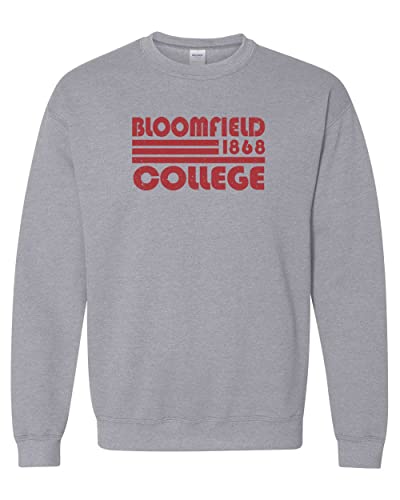 Bloomfield College Retro Crewneck Sweatshirt - Sport Grey