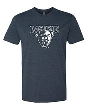 Load image into Gallery viewer, University of Maine 1 Color Mascot Exclusive Soft Shirt - Midnight Navy