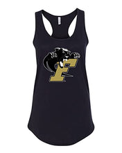 Load image into Gallery viewer, Ferrum College Mascot Ladies Tank Top - Black