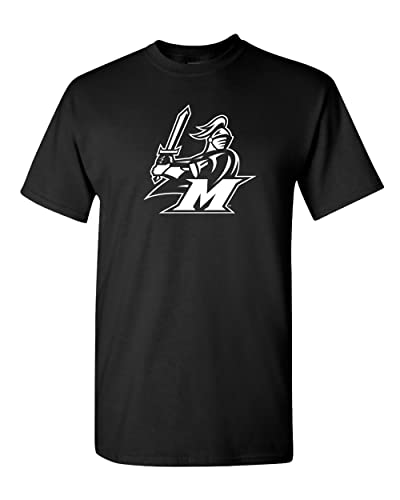 Manhattanville College Valiant M T-Shirt - Black