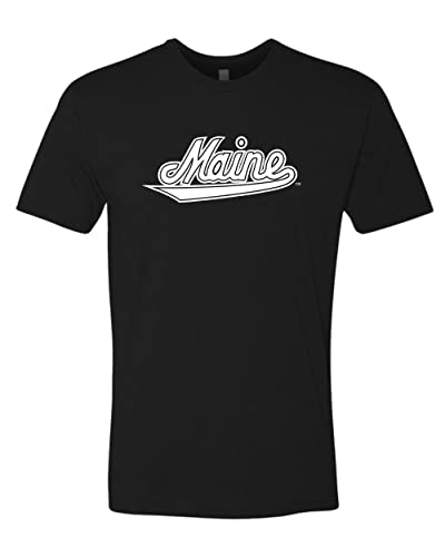University of Maine Vintage Script Exclusive Soft Shirt - Black