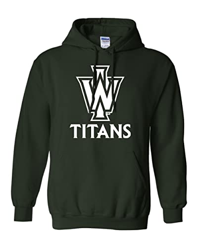 Illinois Wesleyan Titans Hooded Sweatshirt - Forest Green