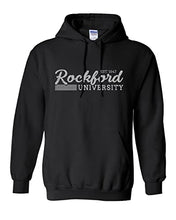 Load image into Gallery viewer, Vintage Rockford University Hooded Sweatshirt - Black