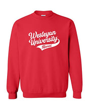 Load image into Gallery viewer, Wesleyan University Alumni Crewneck Sweatshirt - Red