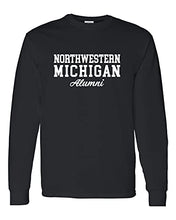 Load image into Gallery viewer, Northwestern Michigan Alumni Long Sleeve T-Shirt - Black
