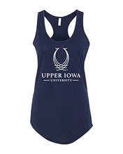 Load image into Gallery viewer, Upper Iowa University 1 Color Ladies Tank Top - Midnight Navy
