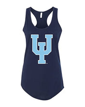 Load image into Gallery viewer, Upper Iowa University Pitchfork Ladies Tank Top - Midnight Navy