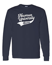 Load image into Gallery viewer, Newman University Alumni Long Sleeve T-Shirt - Navy