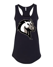Load image into Gallery viewer, Mercy College Mascot Ladies Tank Top - Black
