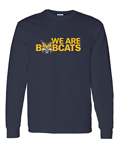 Quinnipiac University We are Bobcats Long Sleeve Shirt - Navy