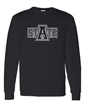 Load image into Gallery viewer, Arkansas State University State Long Sleeve T-Shirt - Black
