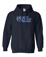 Load image into Gallery viewer, Mercy College Text Hooded Sweatshirt - Navy