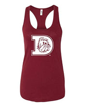 Load image into Gallery viewer, Minnesota Duluth White Bulldog Ladies Racer Tank - Cardinal