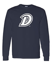 Load image into Gallery viewer, Drake University D Long Sleeve Shirt - Navy