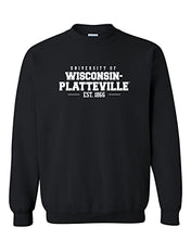 Load image into Gallery viewer, Wisconsin Platteville Pioneers Crewneck Sweatshirt - Black