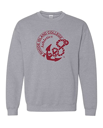 Rhode Island College Athletics Crewneck Sweatshirt - Sport Grey