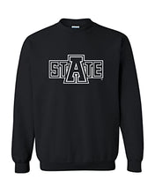 Load image into Gallery viewer, Arkansas State University State Crewneck Sweatshirt - Black