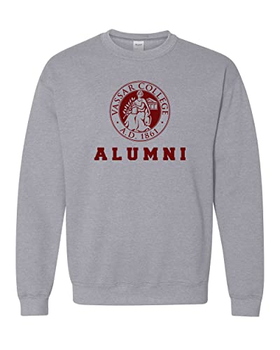 Vassar College Alumni Crewneck Sweatshirt - Sport Grey