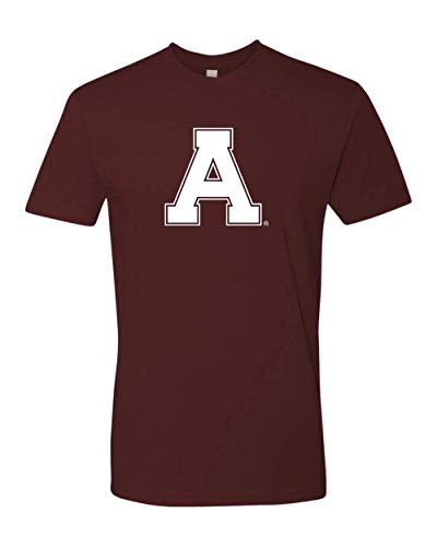 Premium Alma College White A Adult T-Shirt Alma College Scotty Student and Alumni Mens/Womens T-Shirt - Maroon