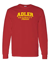 Load image into Gallery viewer, Vintage Adler University Alumni Long Sleeve T-Shirt - Red