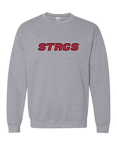 Fairfield University Stags Crewneck Sweatshirt - Sport Grey