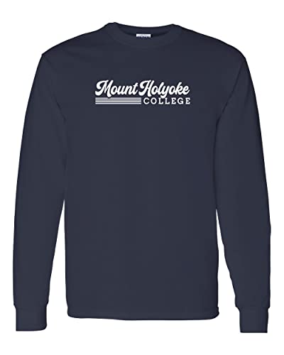 Vintage Mount Holyoke College Long Sleeve T Shirt CollegiateSet