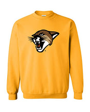 Load image into Gallery viewer, University of Vermont Catamount Head Crewneck Sweatshirt - Gold