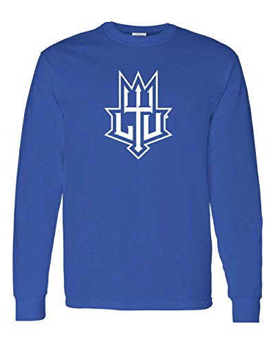 LTU Lawrence Tech Logo One Color Long Sleeve T-Shirt - Royal