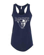 Load image into Gallery viewer, University of Maine 1 Color Mascot Ladies Tank Top - Midnight Navy