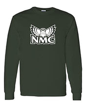 Load image into Gallery viewer, Northwestern Michigan Hawk Owls Long Sleeve T-Shirt - Forest Green