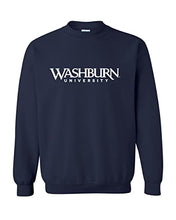 Load image into Gallery viewer, Washburn University 1 Color Crewneck Sweatshirt - Navy