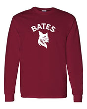 Load image into Gallery viewer, Bates College Bobcats Long Sleeve Shirt - Cardinal Red