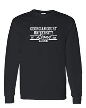 Load image into Gallery viewer, Georgian Court University Alumni Long Sleeve Shirt - Black